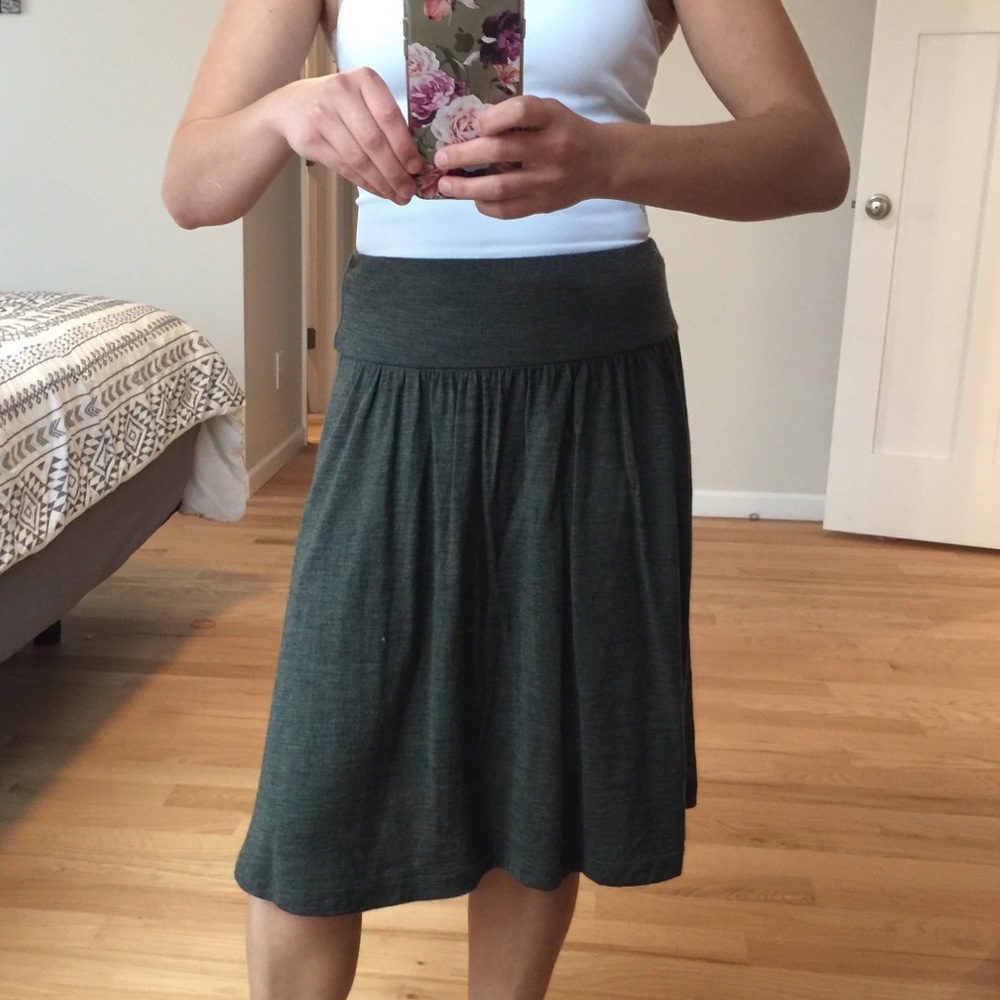 Banana Republic XS Gray Heathered Skirt